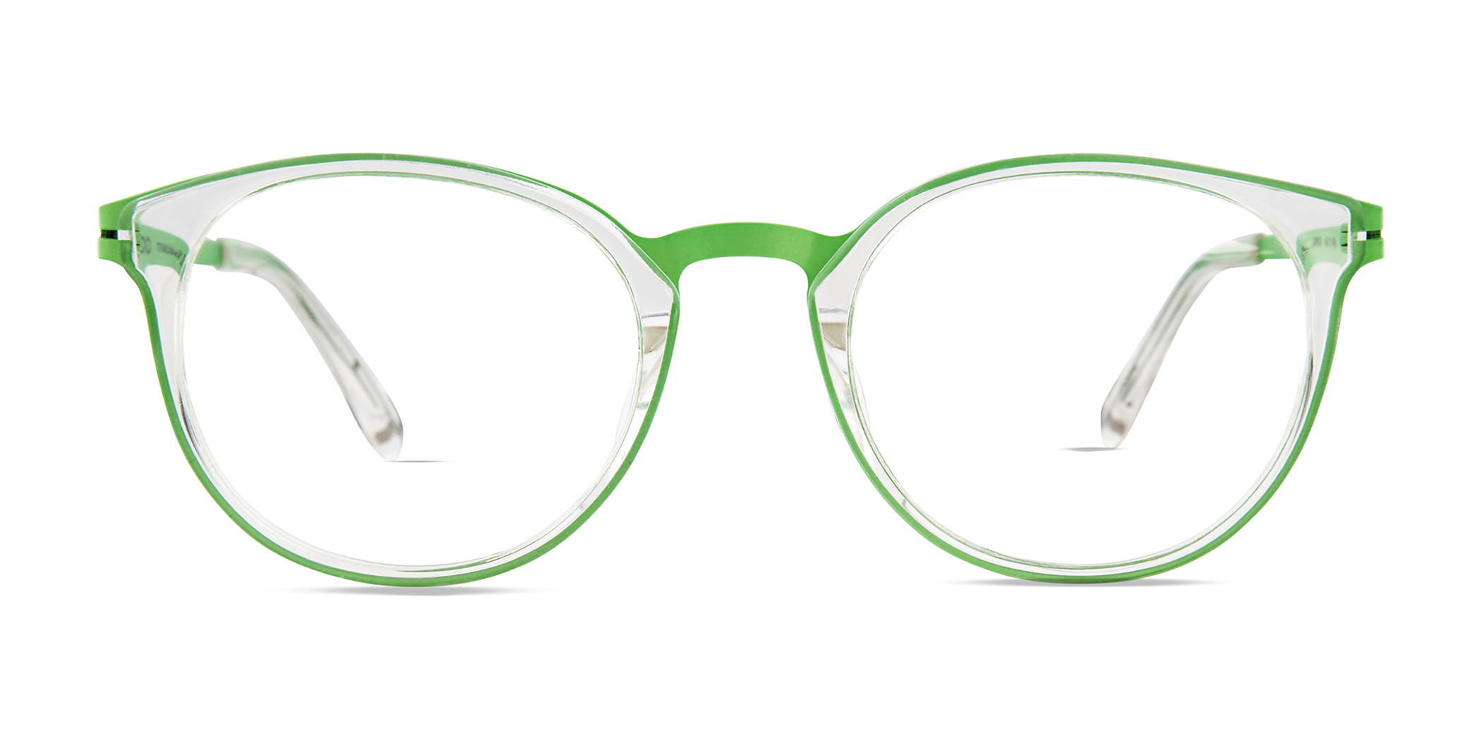Modo 4509 cateye eyeglasses in Green Neon Crystal