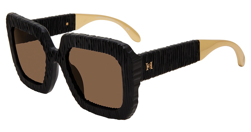 Carolina Herrera SHN600 square sunglasses in Black 0703