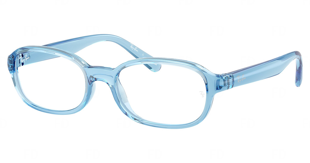 Ray-Ban RY1904 round eyeglasses in Transparent Blue