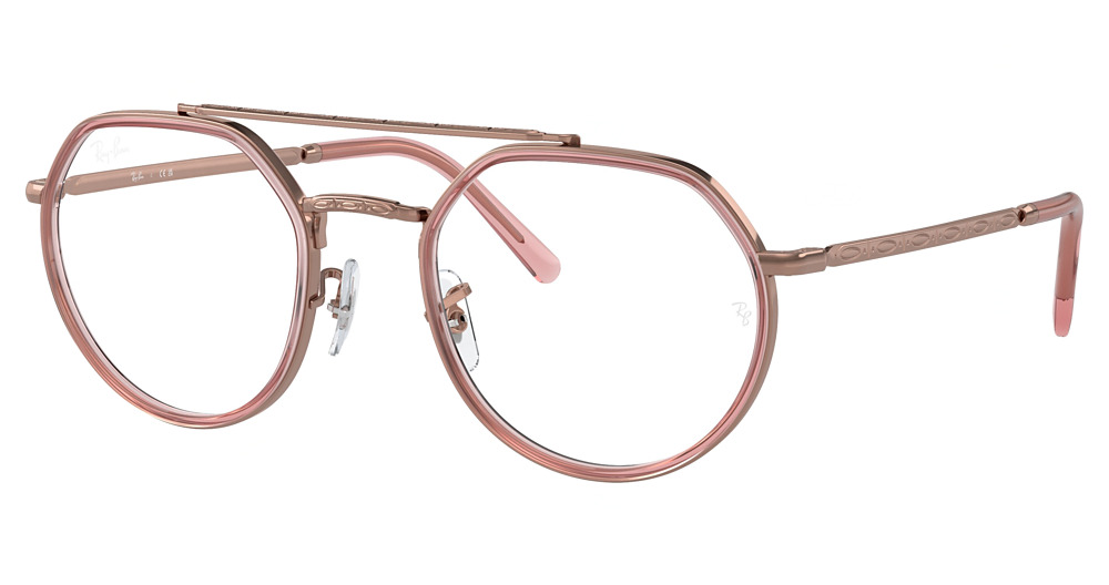 Ray-Ban RX3765V aviator eyeglasses in Copper