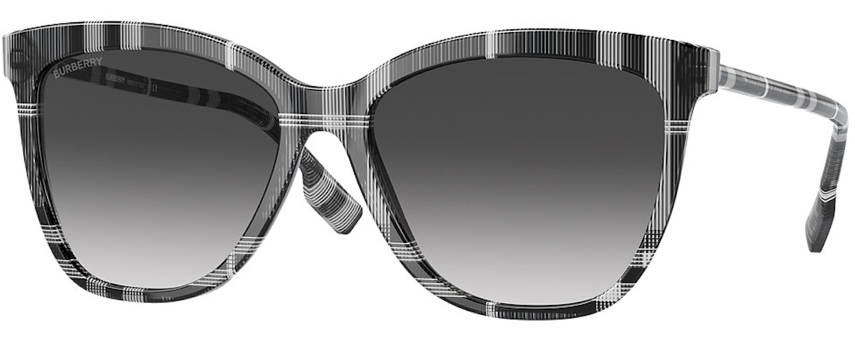 CHECK WHITE/BLACK / GRADIENT GREY