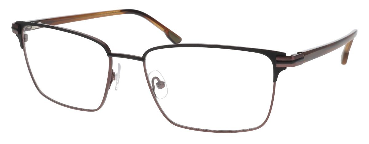 BLACK SATIN/BROWN