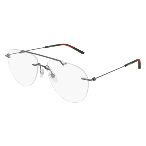 Gucci GG0398O round eyeglasses in Ruthenium
