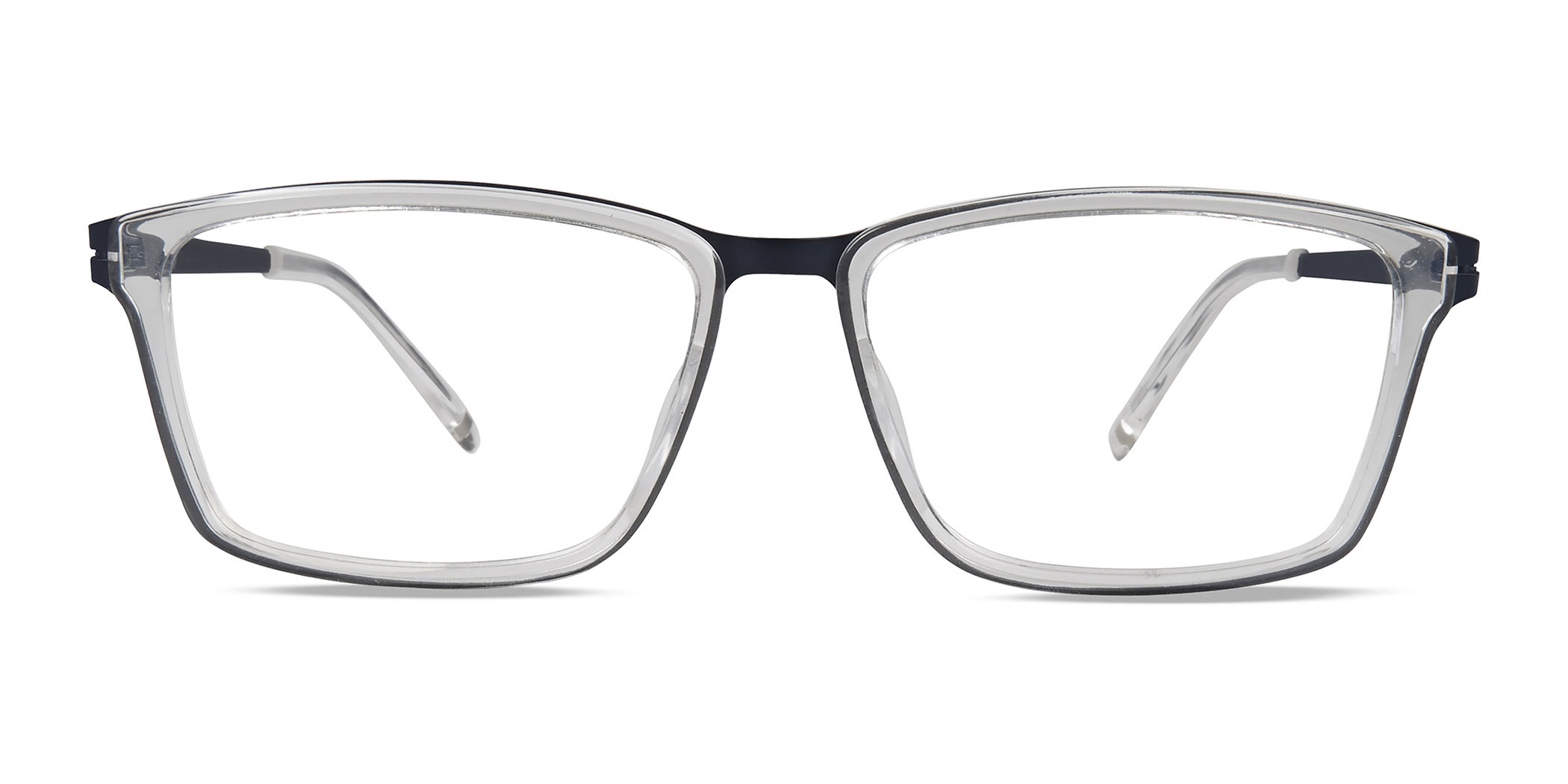 Modo 4511 rectangle eyeglasses in Crystal/Navy