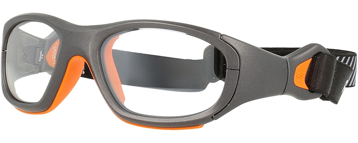 Gunmetal Orange / Clear with Silver Flash