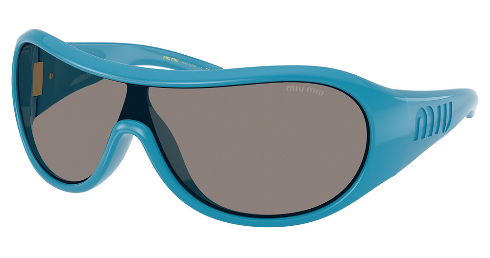 Miu Miu MU B14SU aviator sunglasses in Blue/Dark Grey