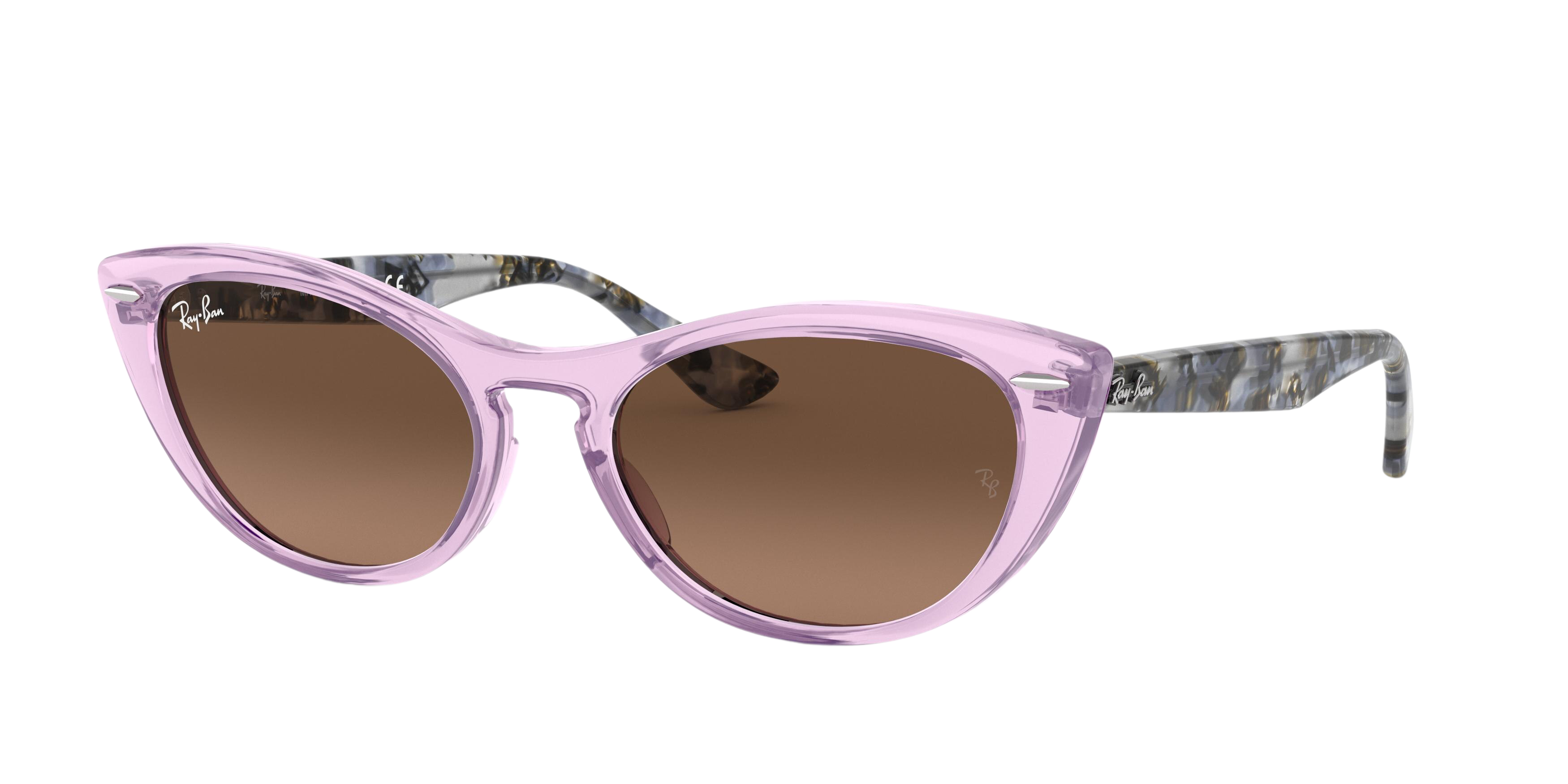 Ray-Ban RB4314N cateye sunglasses in Transparent Violet