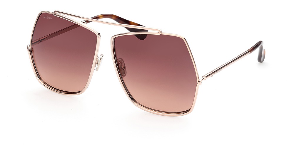 shiny rose gold / gradient brown