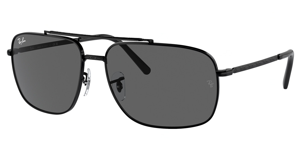 Ray-Ban RB3796 aviator sunglasses in Black/Dark Grey