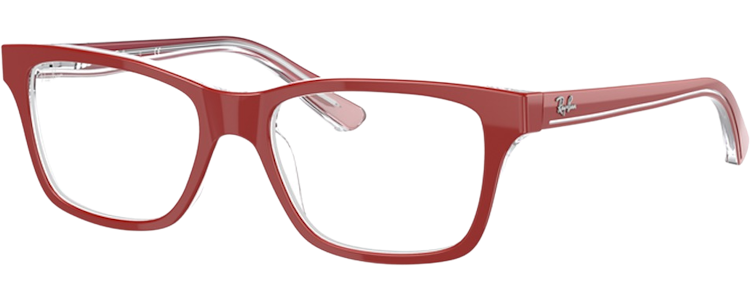RED ON TRASPARENT