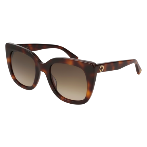 Gucci GG0163S rectangle sunglasses in Havana