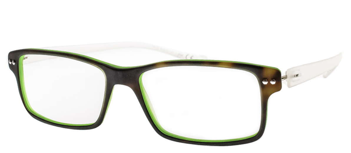 iGreen V-4.22 rectangle eyeglasses in Havana/Acid Green
