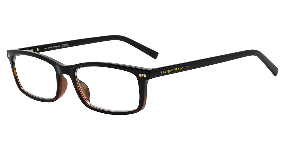 Kate Spade JODIE2 rectangle eyeglasses in Black Havan