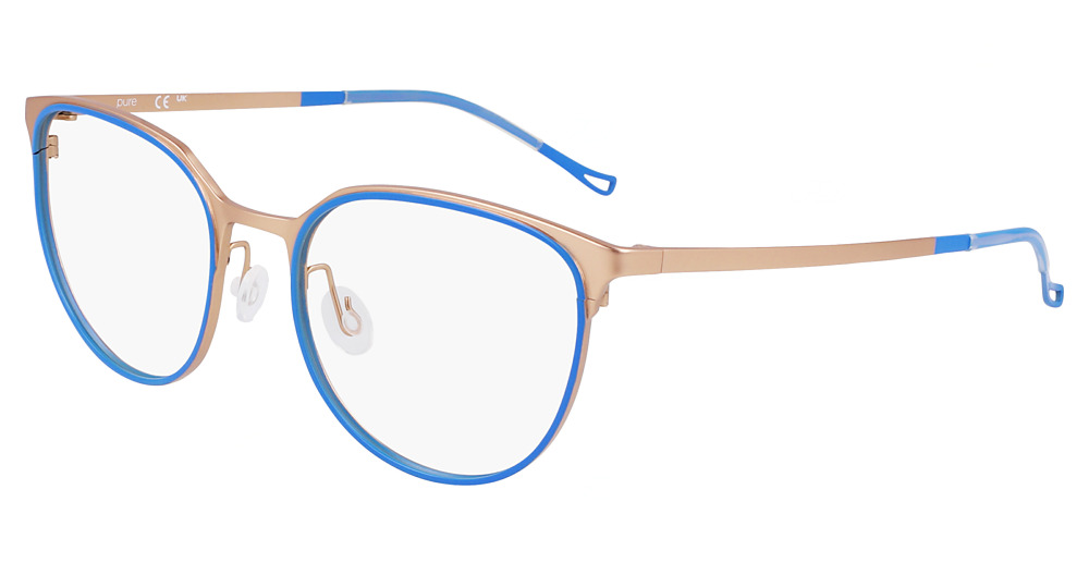 MATTE ROSE GOLD/BLUE