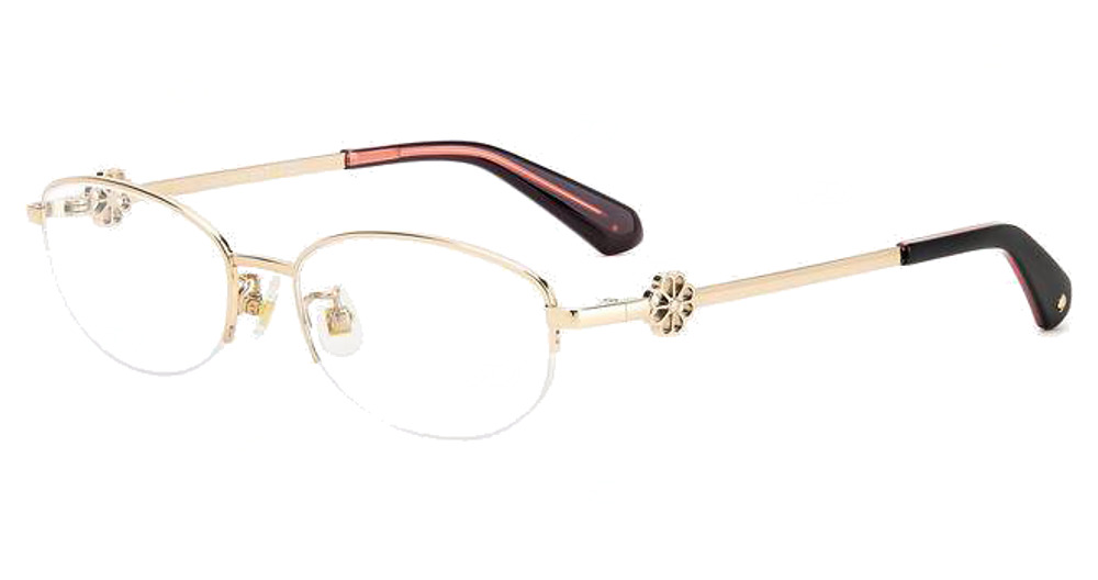 Kate Spade NAHLA/F round eyeglasses in Gold Blck
