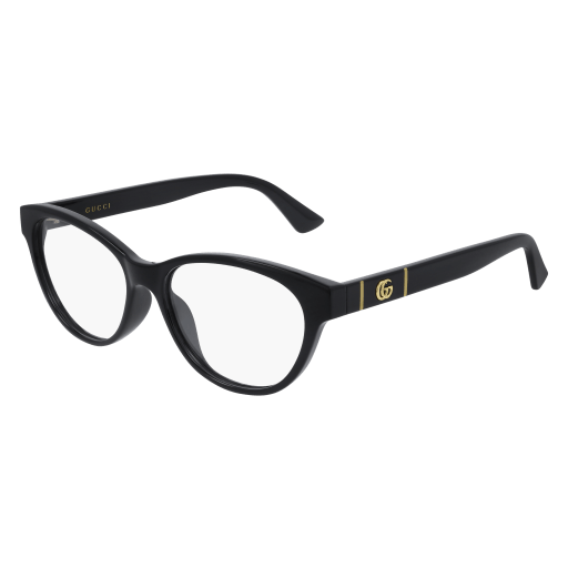 Gucci GG0766OA round eyeglasses in Black Black Transparent