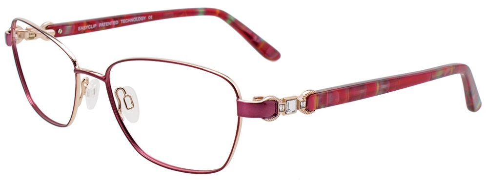 Shiny Dark Pink & Gold