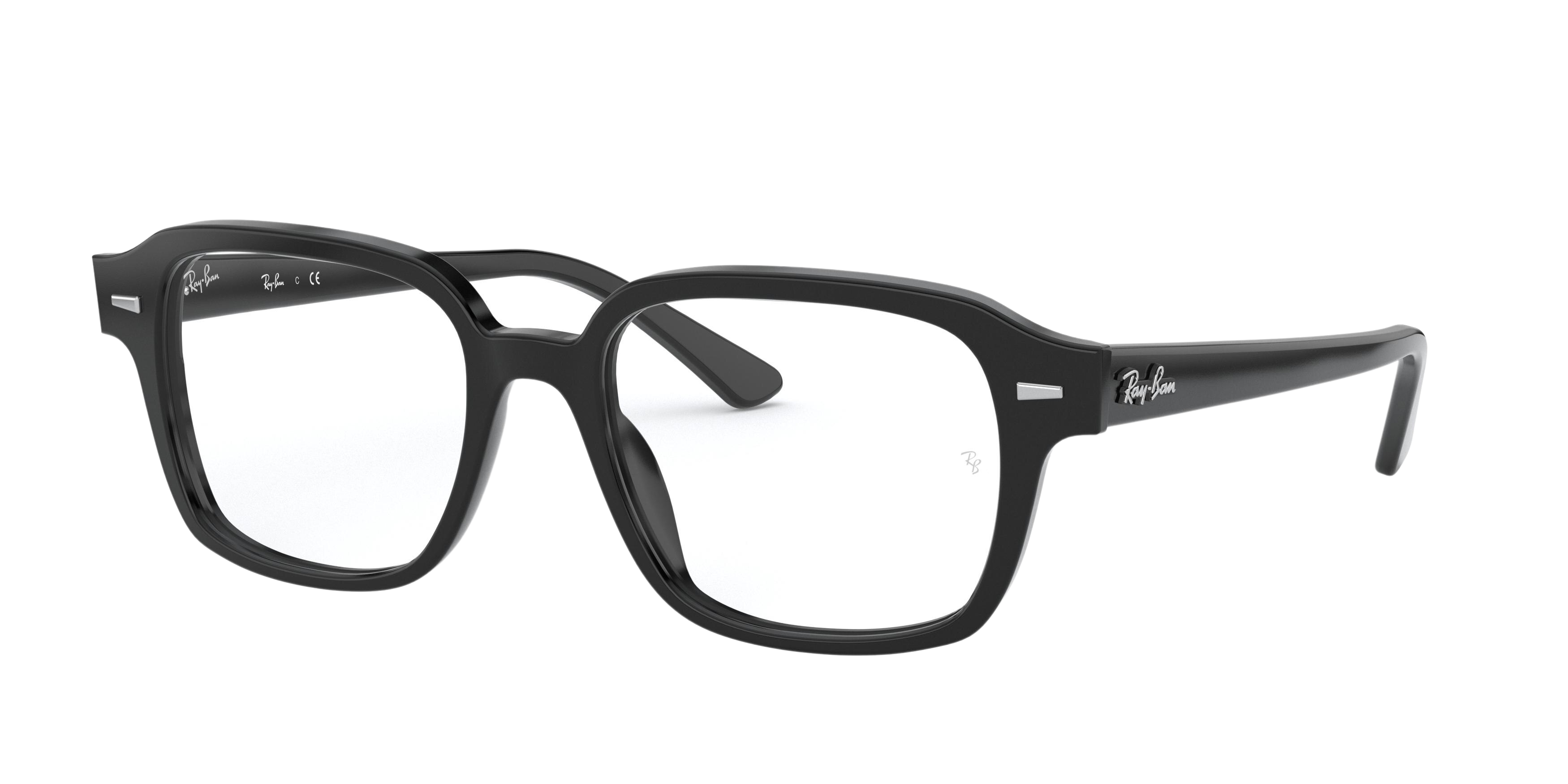 Ray-Ban RX5382 square eyeglasses in Shiny Black