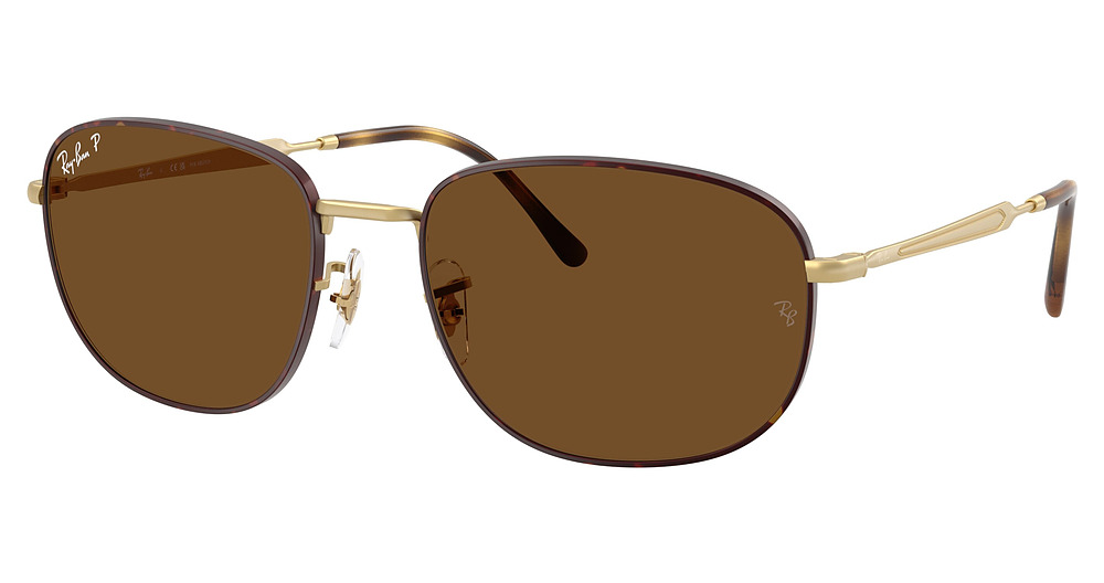 Ray-Ban RB3754 sunglasses in Matte Havana on Matte Ar/Polarized Brown