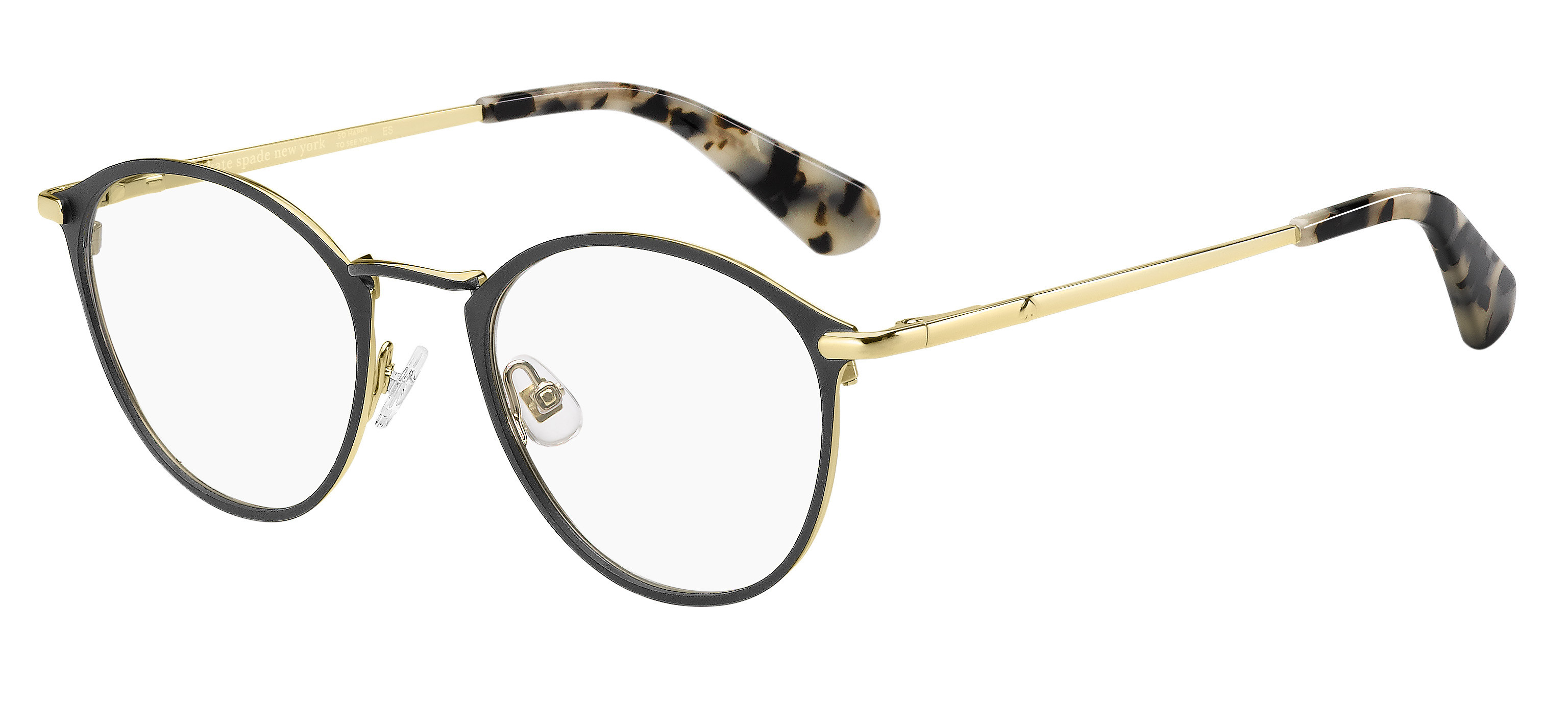 Kate Spade Jalyssa round eyeglasses in Black