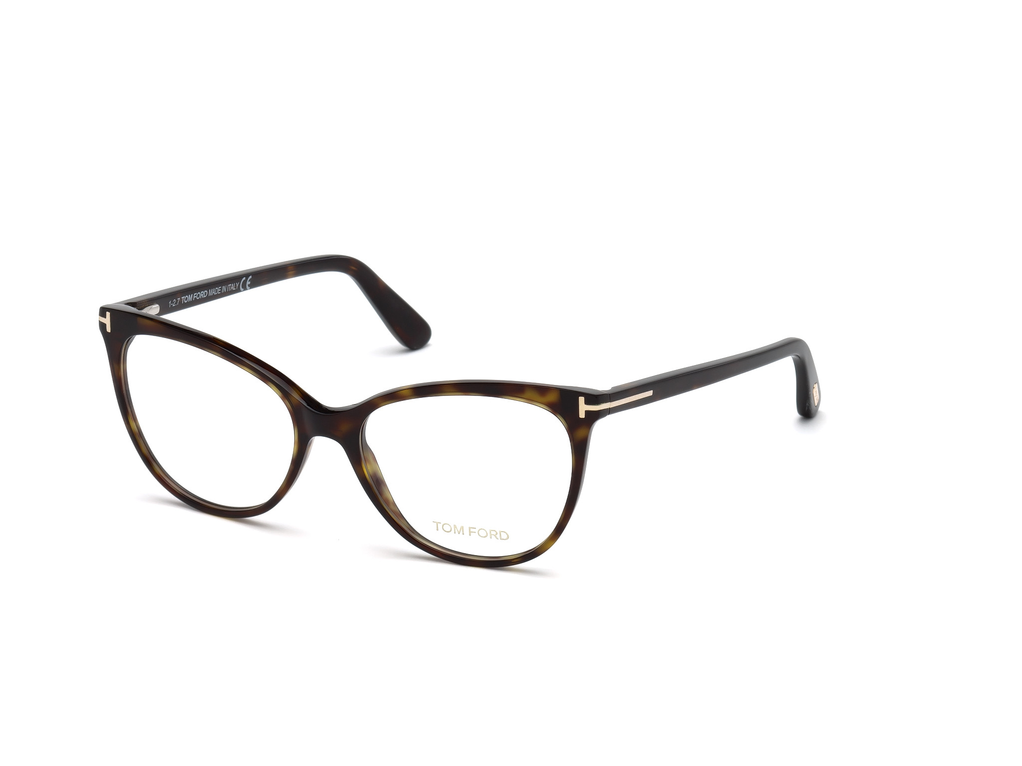 Shiny Classic Dark Havana, Rose Gold "t" Logo