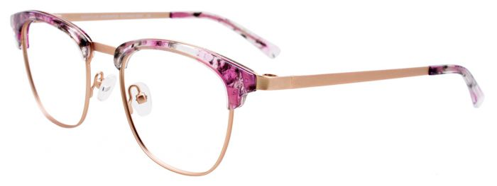 Matt Rose Gold & Marbled Lilac & Crystal / Matt Rose Gold