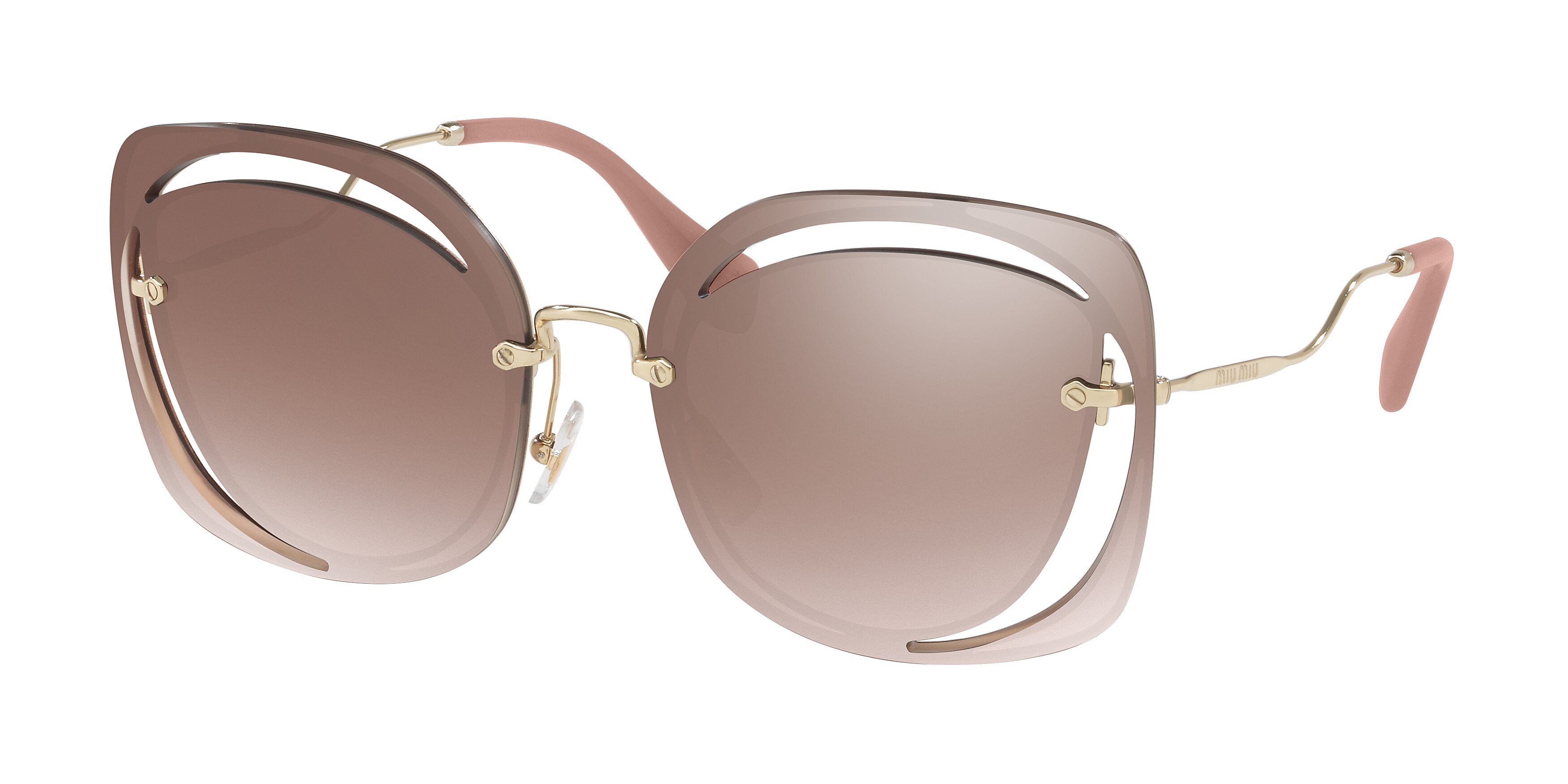 Miu Miu MU 54SS square sunglasses in Dhoad5 Brown
