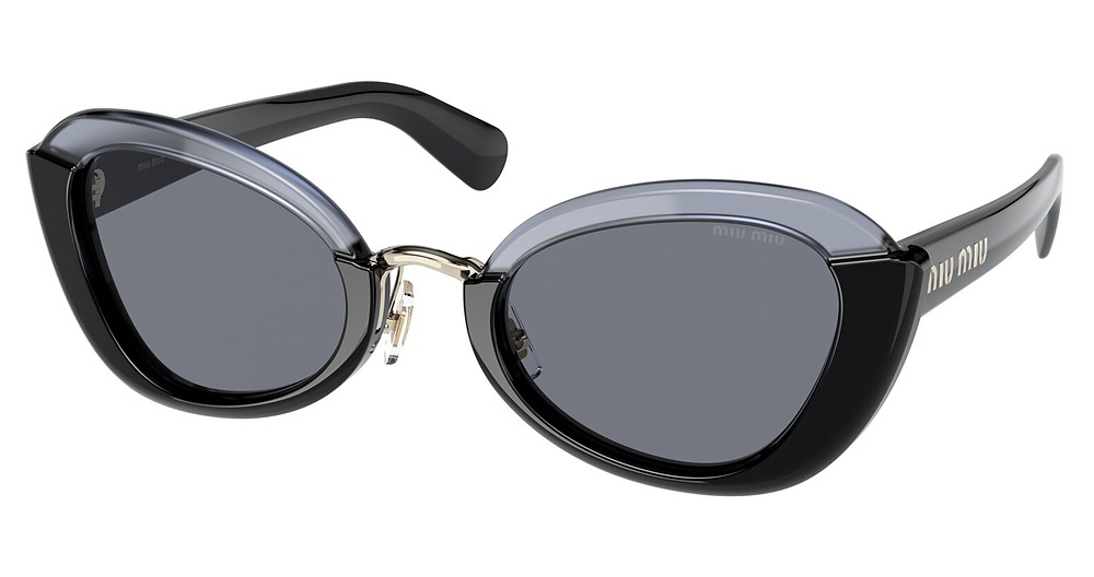 Miu Miu MU 05WS cateye sunglasses in Black/Blue
