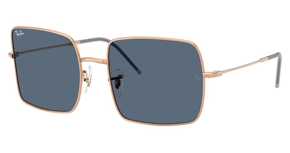 Ray-Ban RBR0104S SQUARE REVERSE square sunglasses in Rosegold/Dark Blue