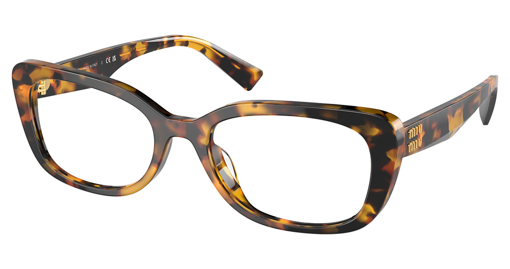Miu Miu MU 07VV cateye eyeglasses in Honey Havana