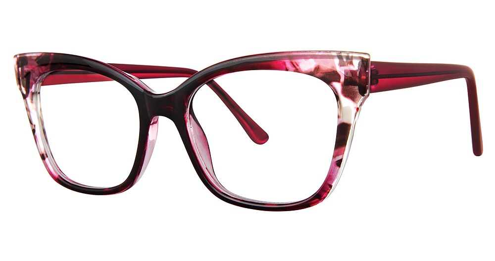 fuchsia marble/crystal