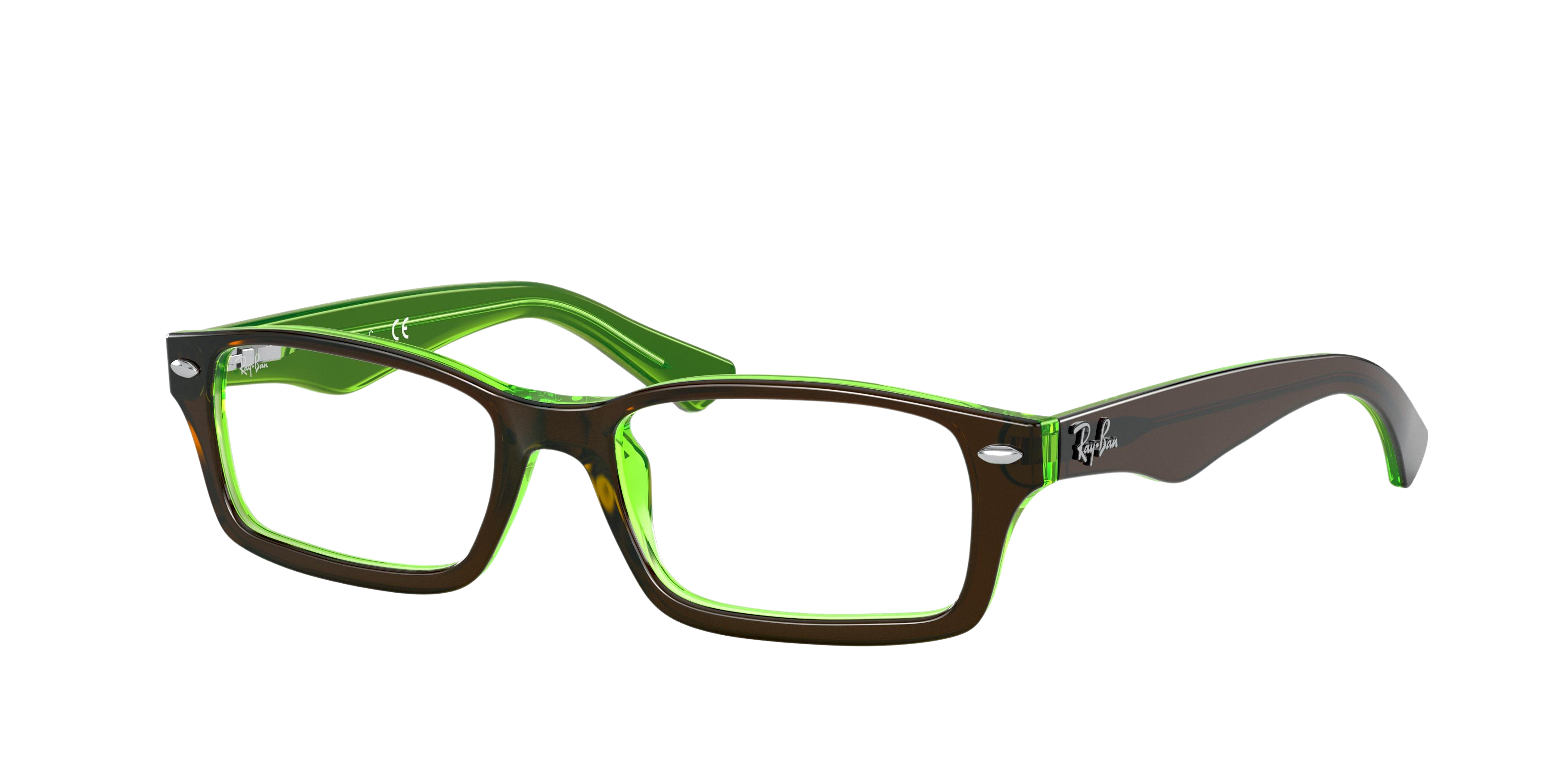 TOP BROWN ON GREEN FLUO