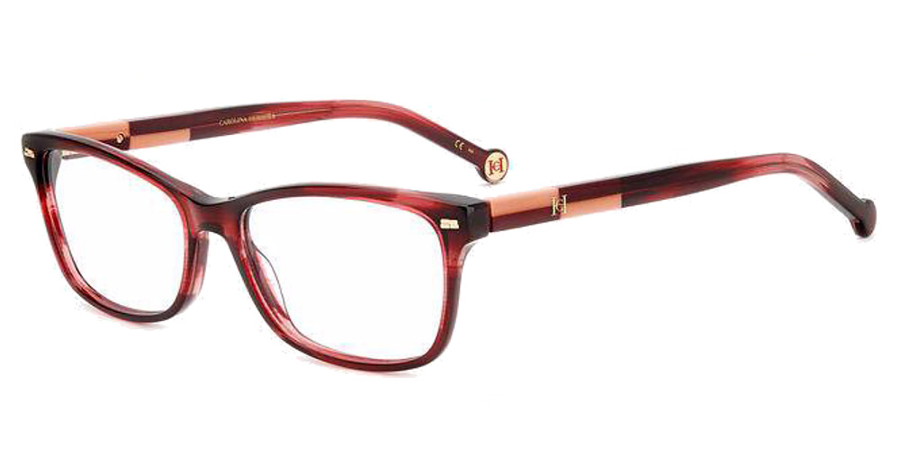 Carolina Herrera HER 0160 rectangle eyeglasses in Burghorn B