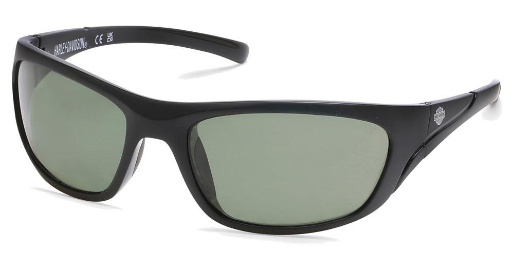 matte black / green polarized