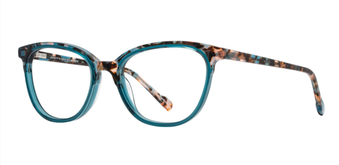 Peach Tortoise / Teal