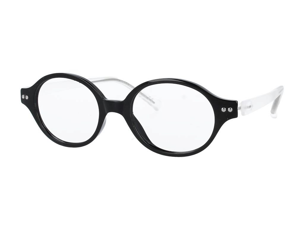 iGreen IGV07.7 round eyeglasses in Shiny Black/Matte Crystal
