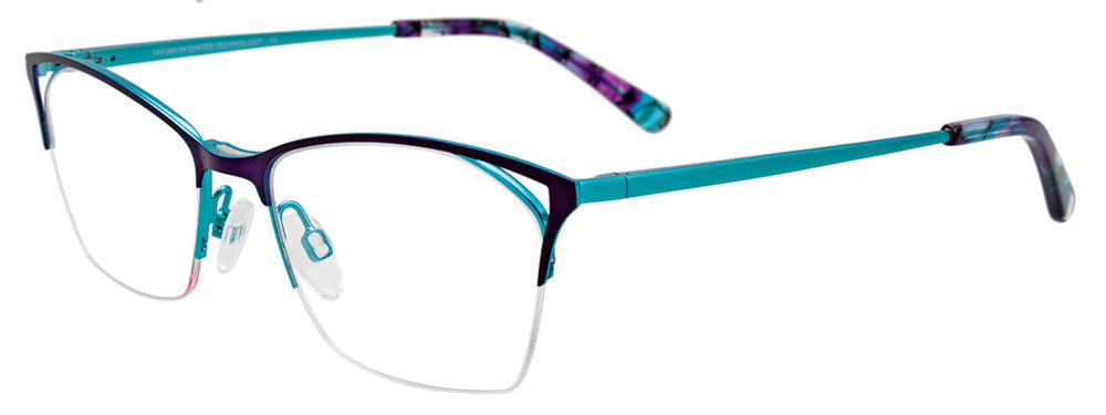 Satin Purple & Turquoise