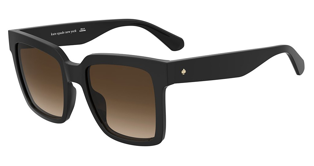 Kate Spade KS SHIRA 2/G/S square sunglasses in Black/Brown Shaded