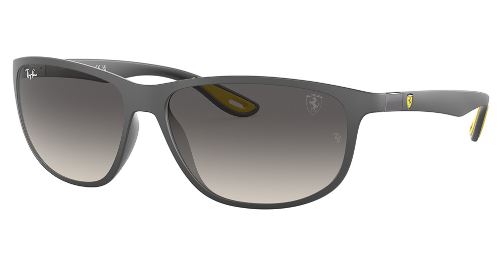 Ray-Ban RB4394M round sunglasses in Matte Grey/Grey Gradient
