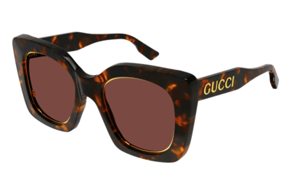 Gucci GG1151S cateye sunglasses in Havana Havana Brown/Brown