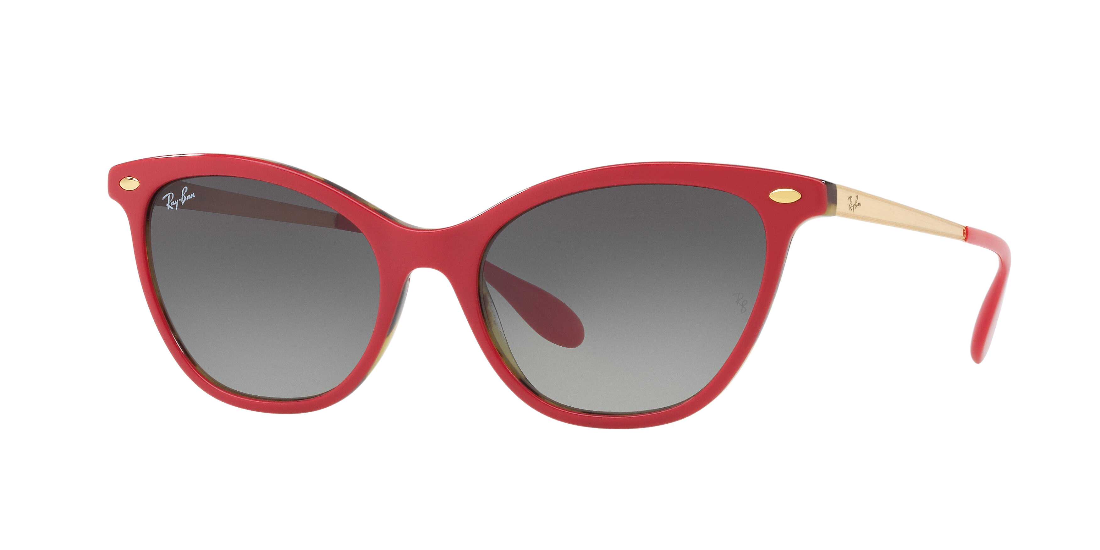 Ray-Ban RB4360 cateye sunglasses in Top Bordeaux on Havana Green