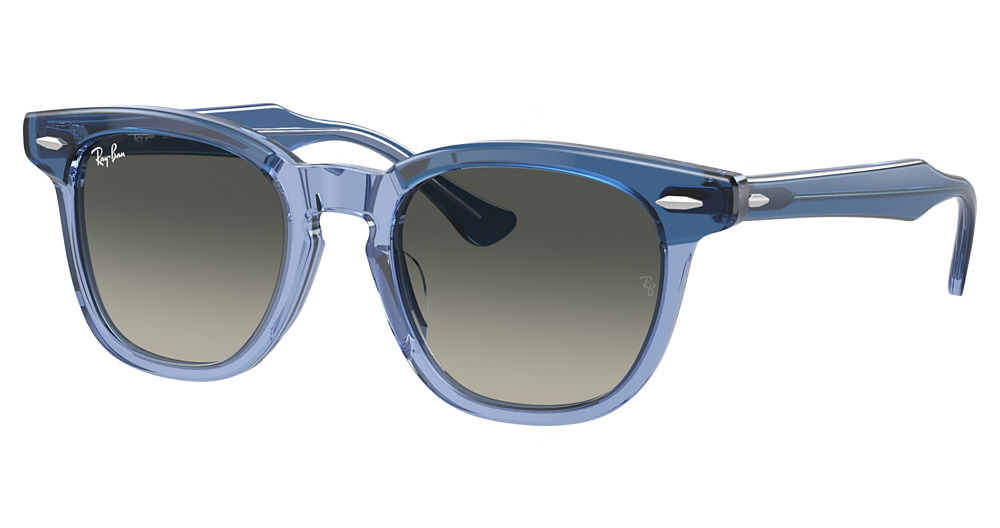 Ray-Ban RJ9098S round sunglasses in Top Violet on Transp. Vi/Grey Gradient