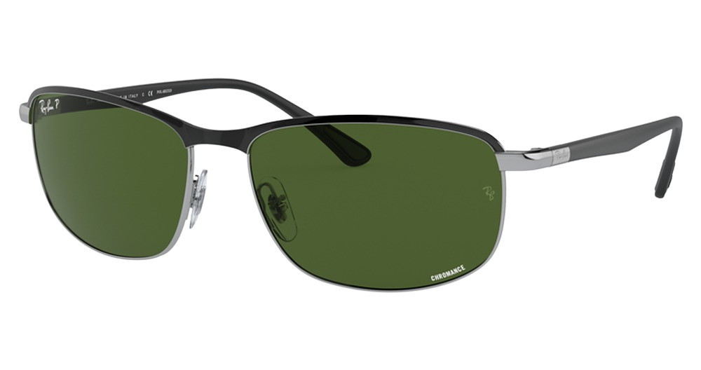 BLACK ON SILVER / POLAR DARK GREEN