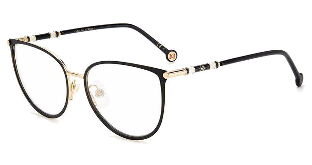 Carolina Herrera CH 0032 cateye eyeglasses in Gold Blck