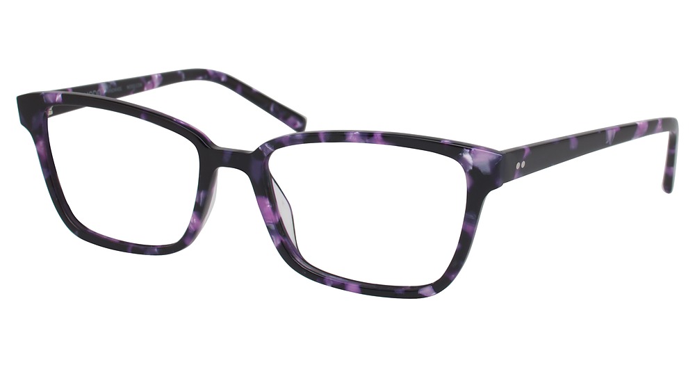 Modo 6600 round eyeglasses in Purple Marble