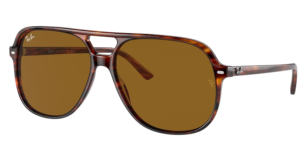 Ray-Ban RB2198F BILL aviator sunglasses in Striped Havana/Brown