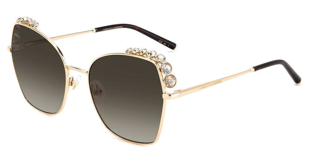 Carolina Herrera HER 0145/S cateye sunglasses in Rose Gold/Brown Shaded