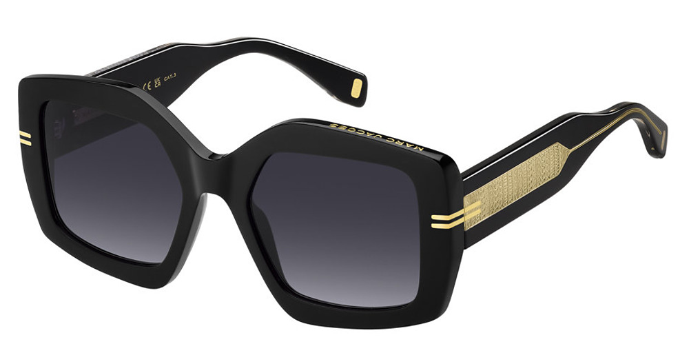 Marc Jacobs MJ 1109/S irregular sunglasses in Blackcry/Dark Grey Shaded