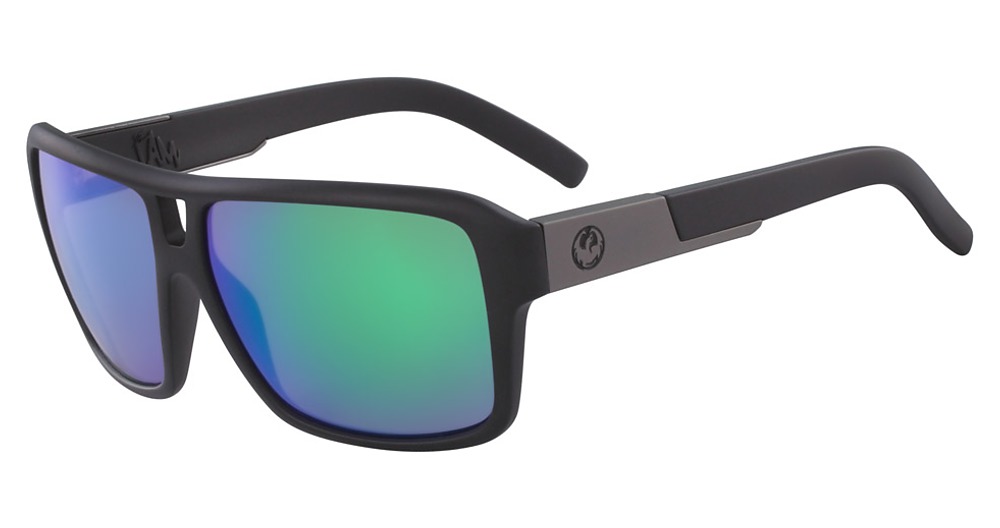 (045) MATTE BLACK/LL GREEN ION