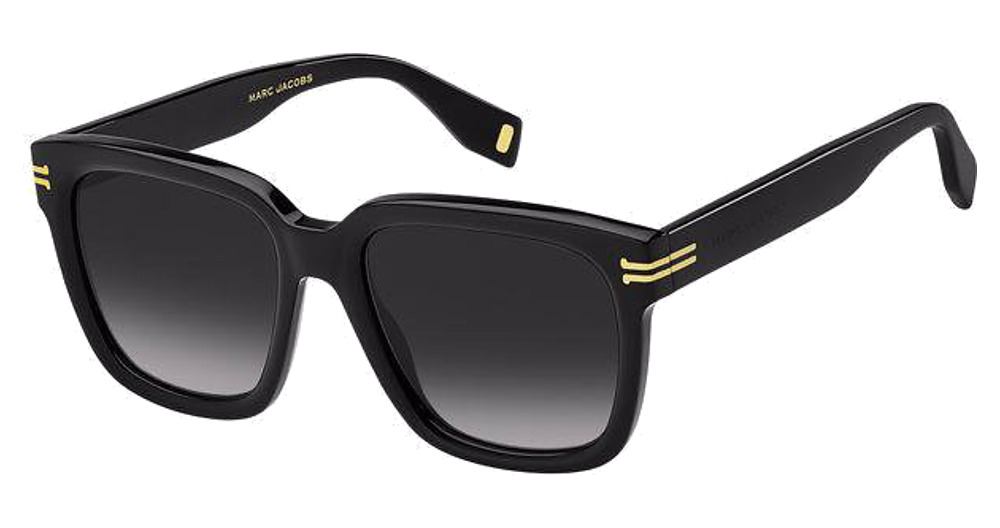Marc Jacobs MJ 1035/S square sunglasses in Gold Blck/Dark Grey Shaded